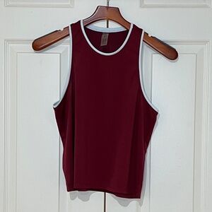 Outdoor Voices OV Mesh Tank Top Burgundy Size Small